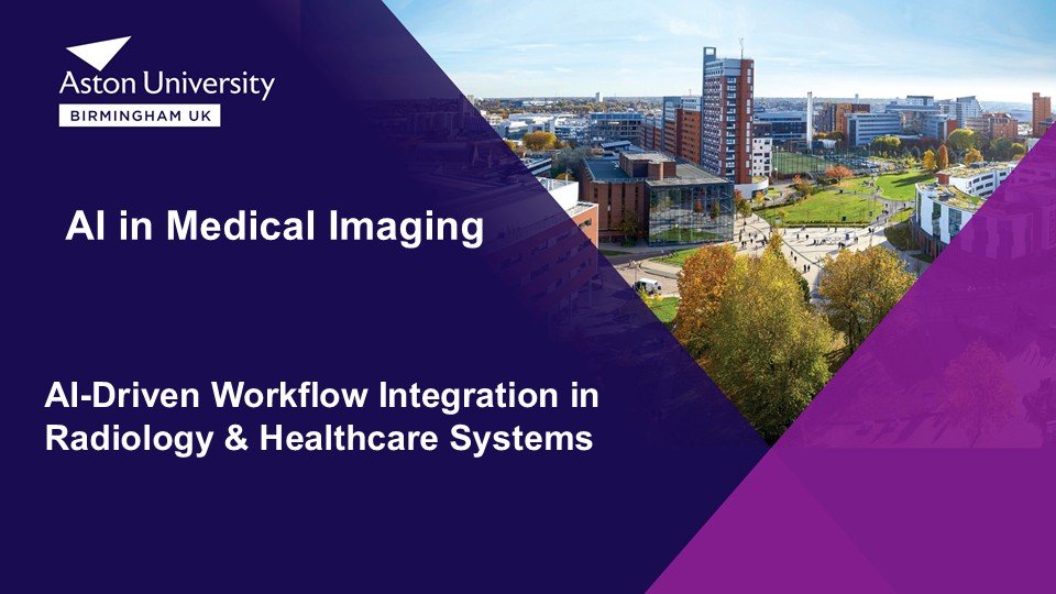 AI-Driven Workflow Integration in Radiology & Healthcare Systems course artwork